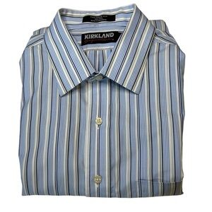 Men’s Kirkland Signature Tailored Fit Dress Shirt. 16.5-34